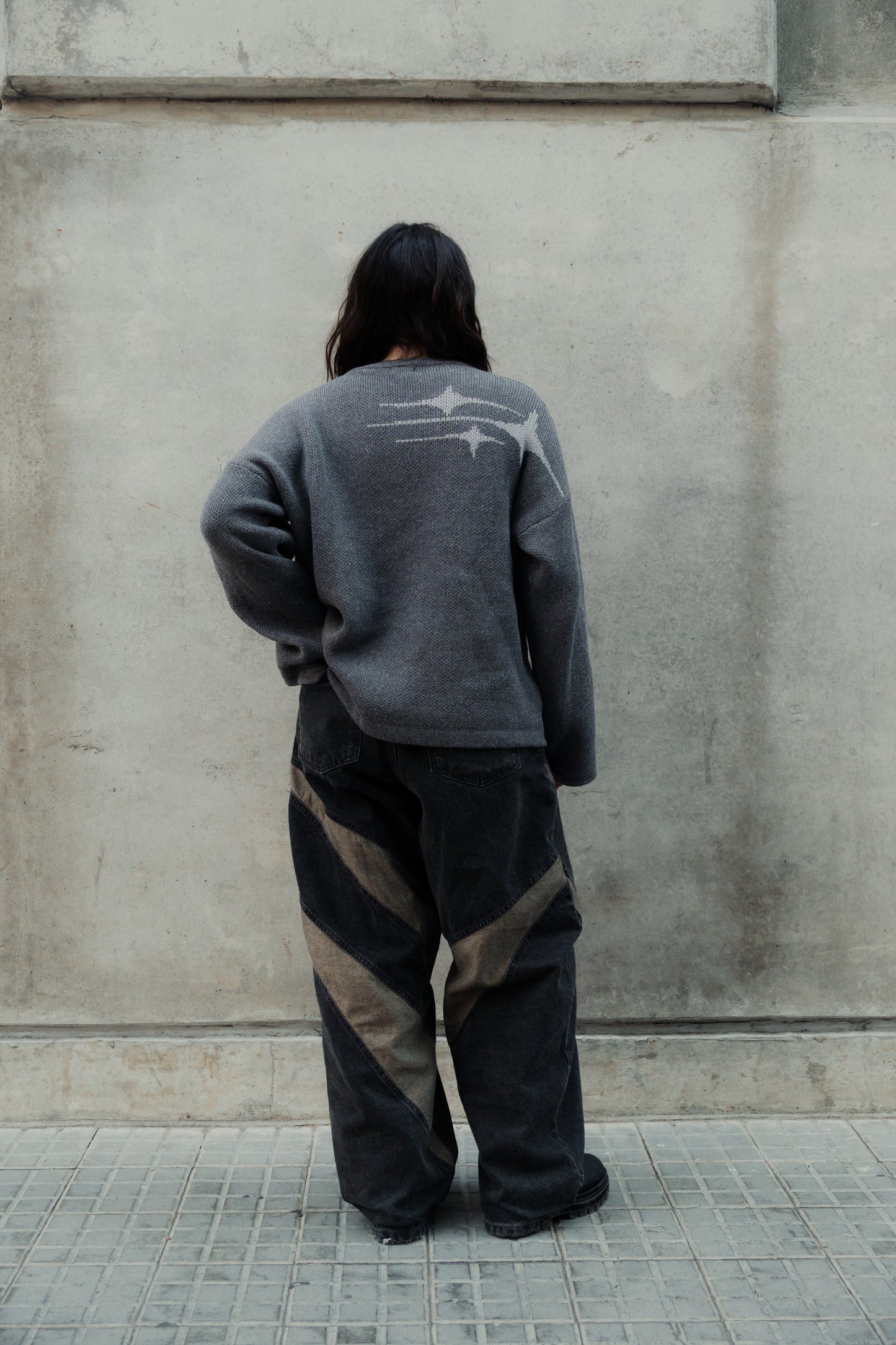 Sweater | Gris-Blanco