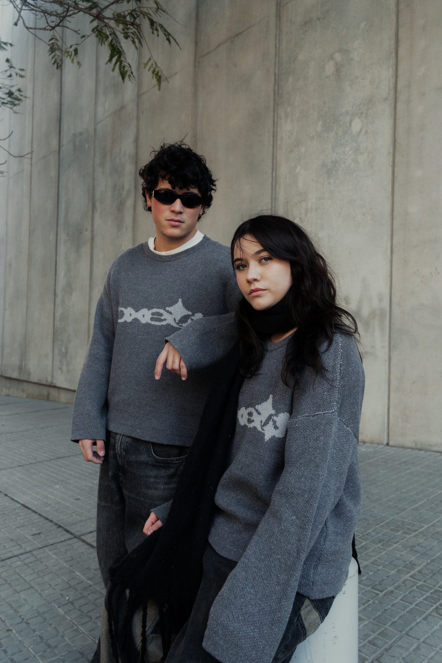 Sweater | Gris-Blanco