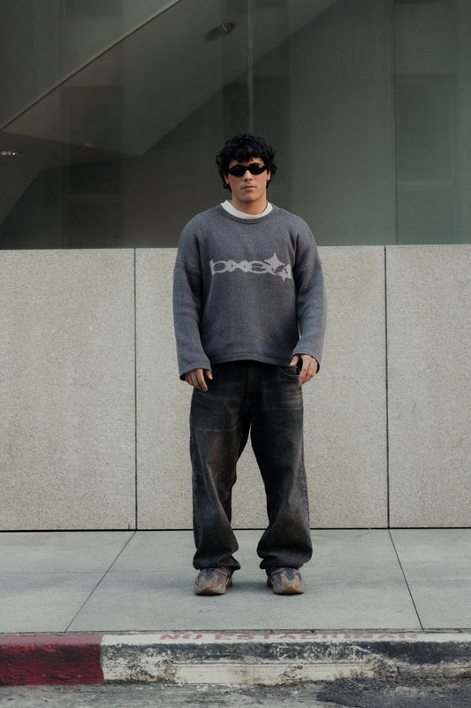 Sweater | Gris-Blanco