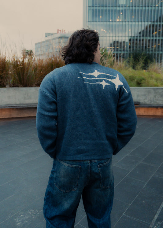 Sweater | Azul-Blanco