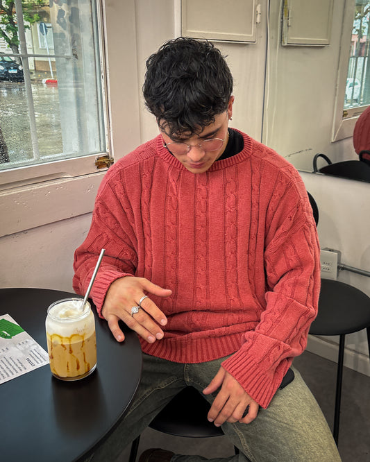 Sweater lavado | Rojo