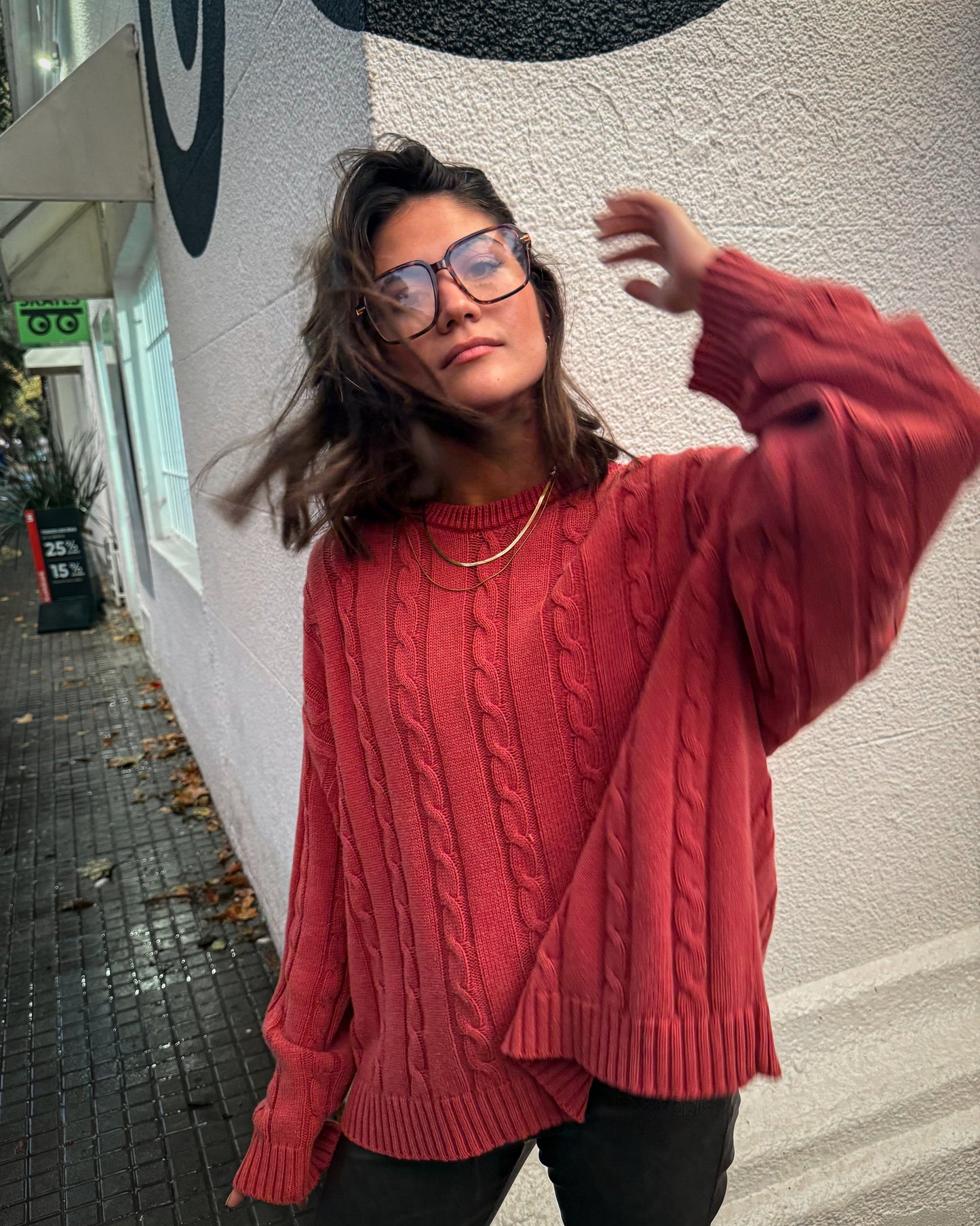Sweater lavado | Rojo