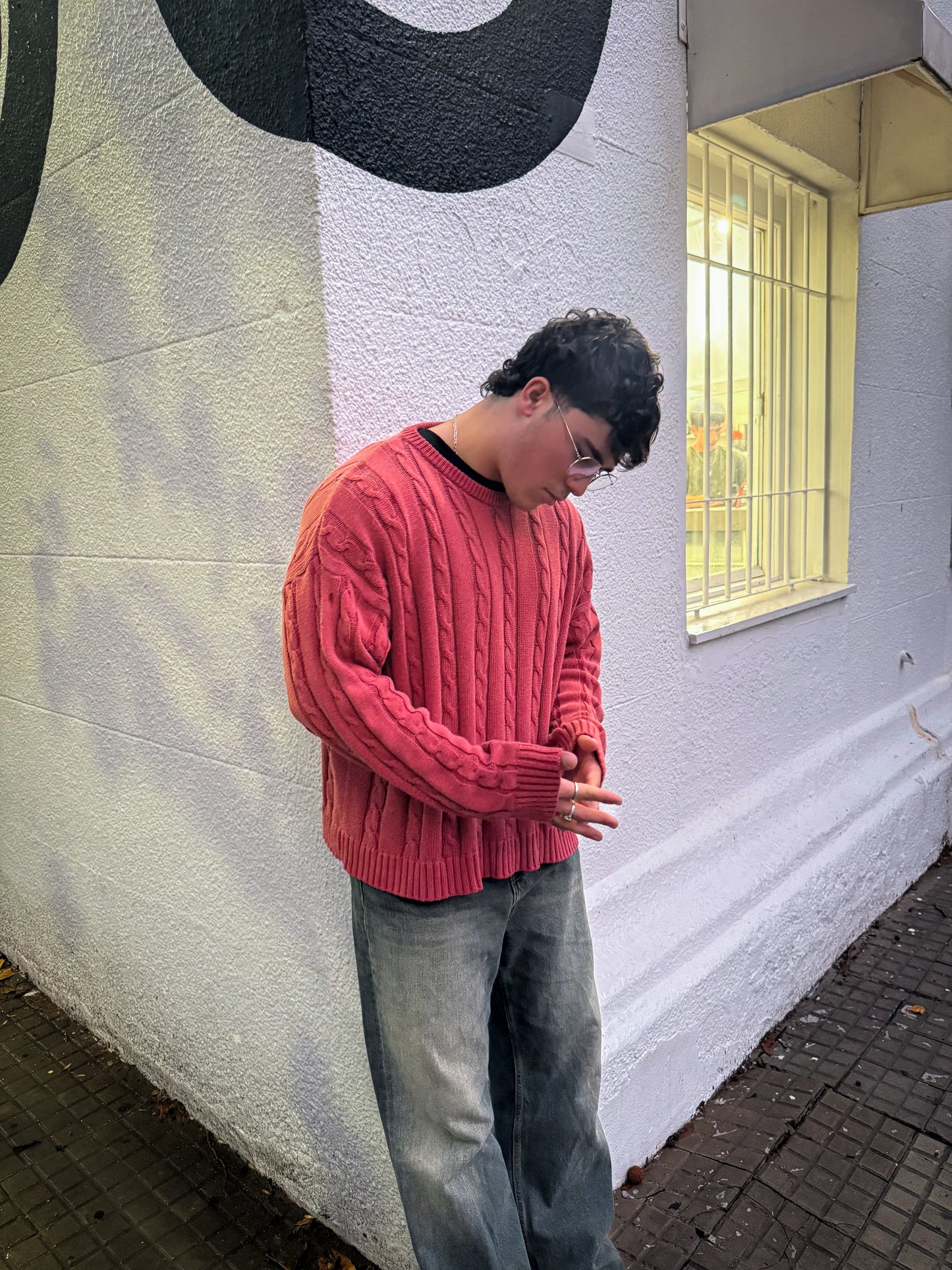 Sweater lavado | Rojo